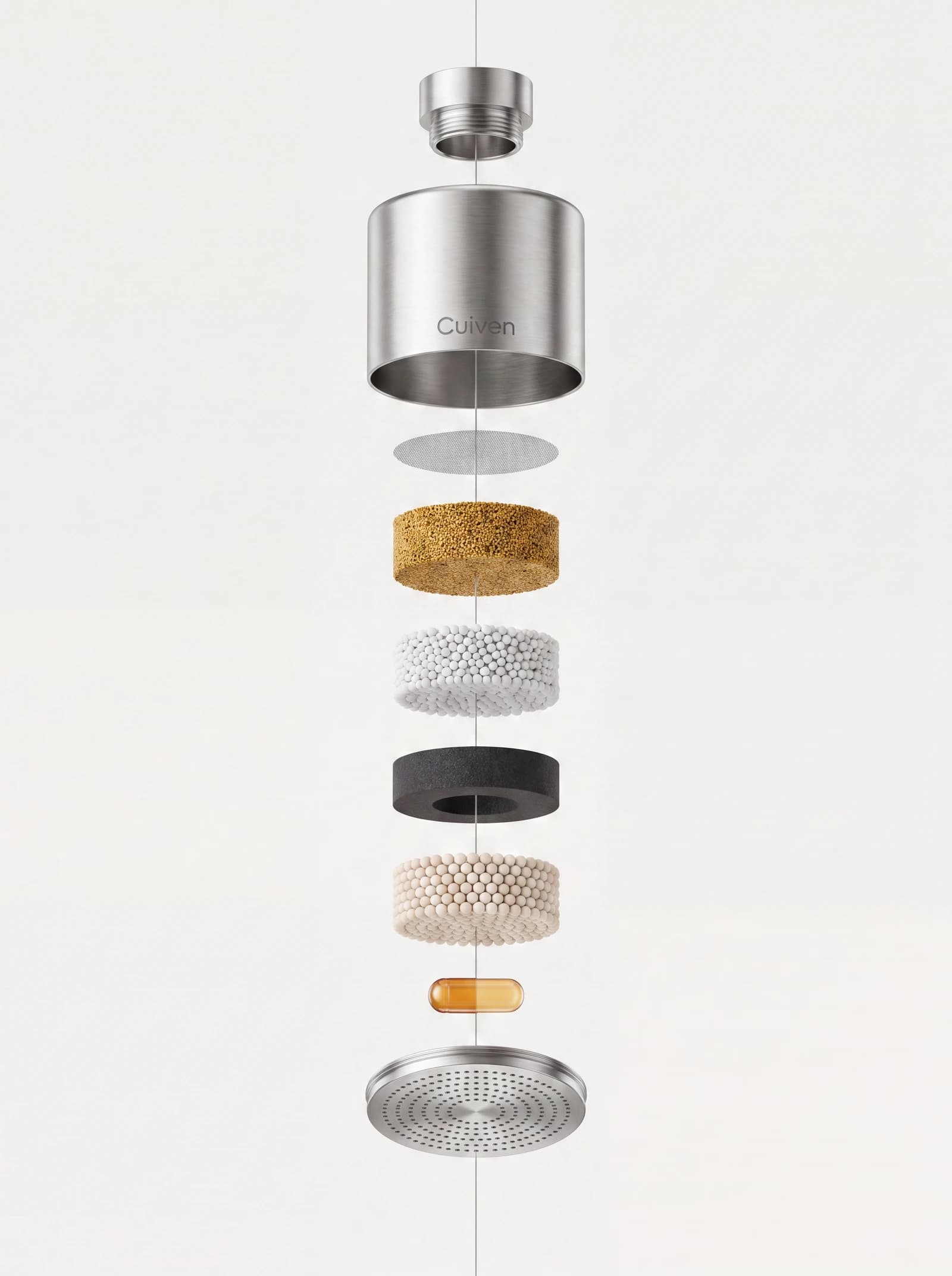 Monolith XL exploded view of internal filtration stages