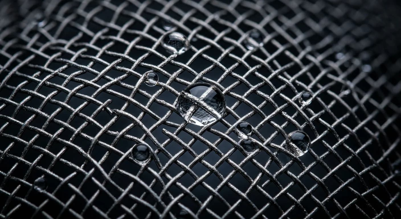 Silver-infused stainless mesh