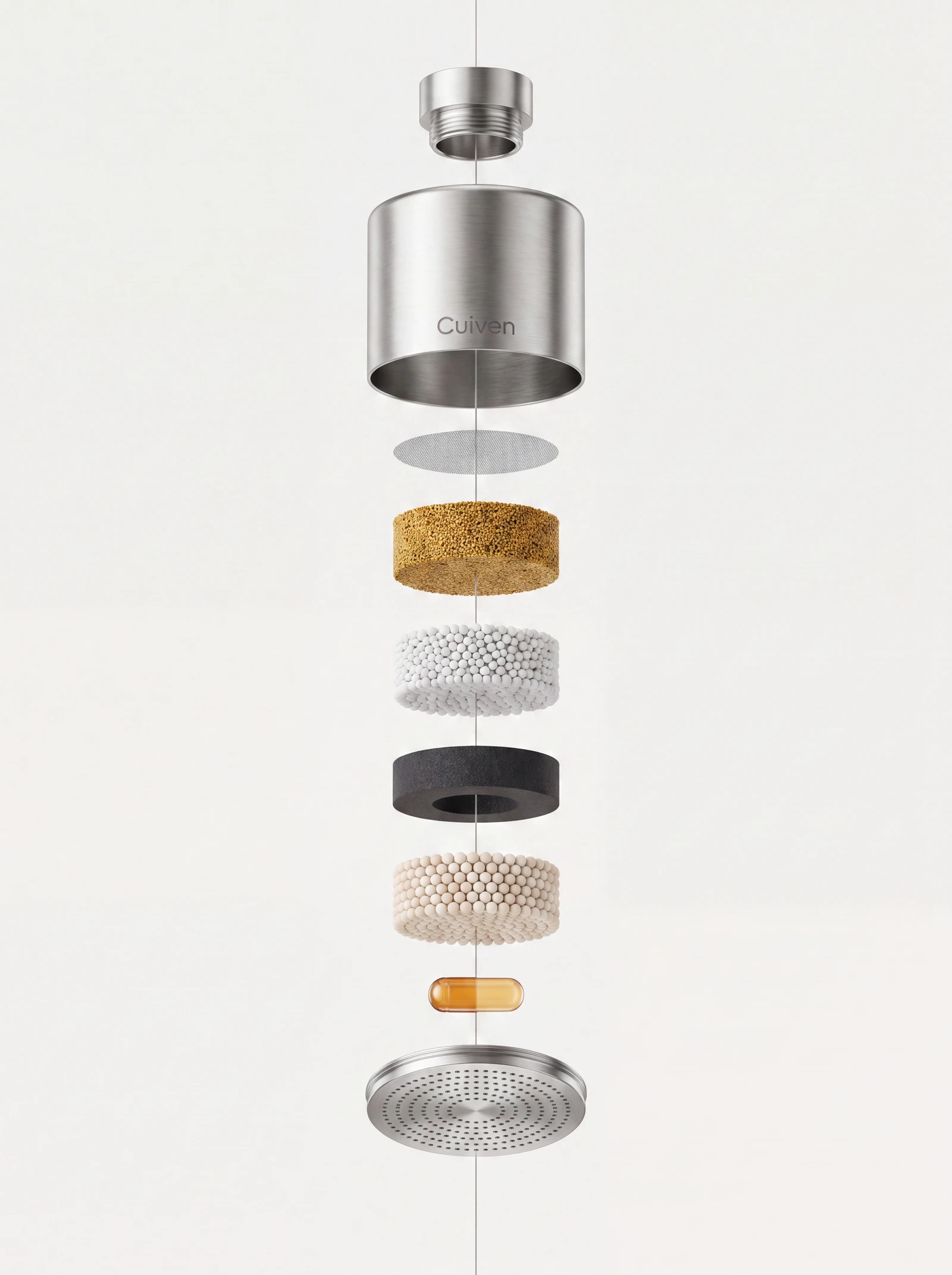 Exploded view of the Monolith XL cartridge stack