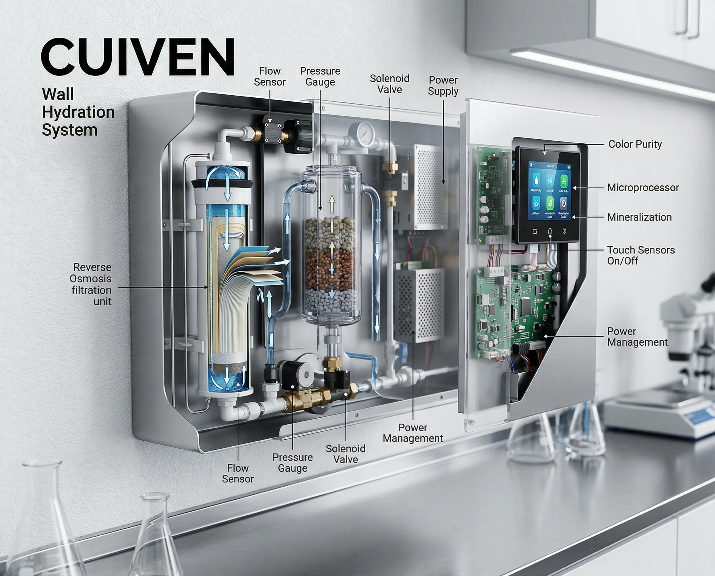 CUIVEN material science — advanced proprietary formulations and antimicrobial surfaces